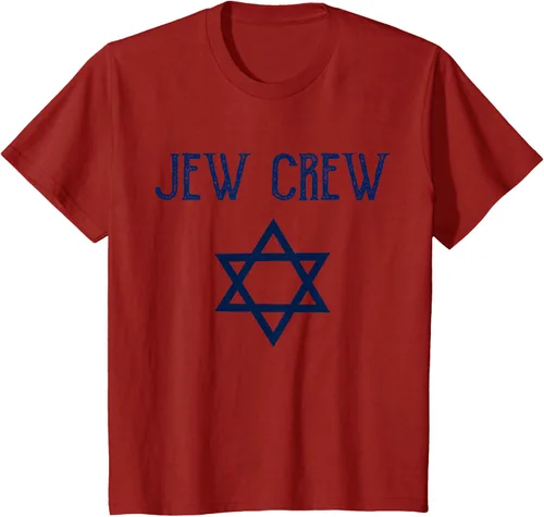 Vista 78 de Camiseta Jew Crew Jewish Star, gris, S