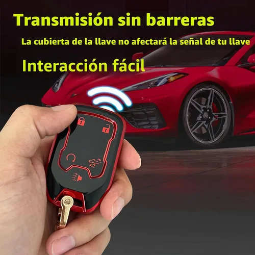 Vista 6 de Funda para Llavero GMC Carcasa de Llavero TPU Protector de Carcasa Control Remoto sin Llave Soporte para Llave Inteligente Compatible con GMC Acadia