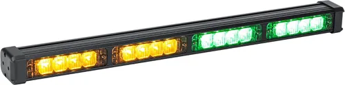 Vista 6 de LAMPHUS SolarBlast SBLS44, barra de luces LED de advertencia de emergencia para cubierta, 16 W, azul y rojo