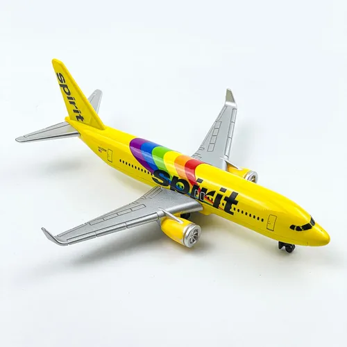 Vista 5 de AVIAMUSE Spirit modelo de avión, avión de librea arco iris, adecuado para colección y exhibición