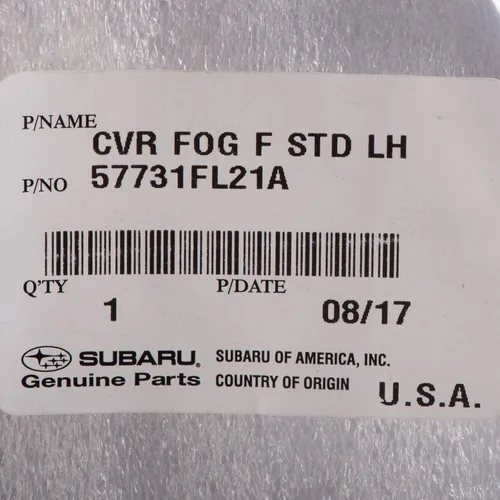 Vista 5 de Subaru 2017-2019 Impreza Delantero Izquierdo Parachoques Niebla Cubierta Bisel 57731FL21A OEM Genuino