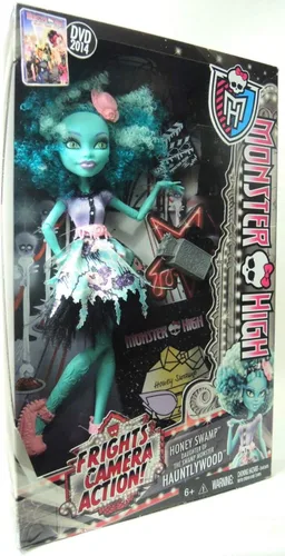 Vista 2 de Mattel Monster High Frights, Camera, Action! Muñeca Belle Honey Swamp