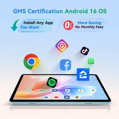 Vista 5 de SVITOO Tableta Android de 10 Pulgadas, Tableta Android 16 para Niños y Adultos, Octa-Core, 20GB RAM 128GB Almacenamiento Ampliable a 1TB, Cámaras