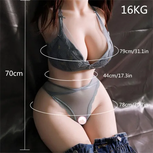 Vista 3 de Muñeca sexual de tamaño real de 36 libras/35.3 lbs, masturbador masculino, muñeca de amor realista 3D con vagina ano, coño, juguete sexual