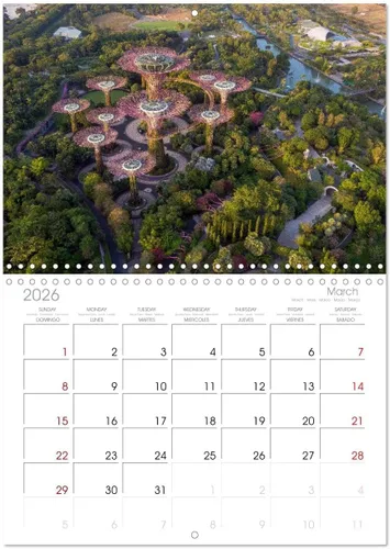 Vista 7 de Singapur - Ciudades modernas y naturaleza intacta. (calendario mensual de pared 2024 11.7 x 16.5 pulgadas (abierto), calendario de 14 meses CALVENDO