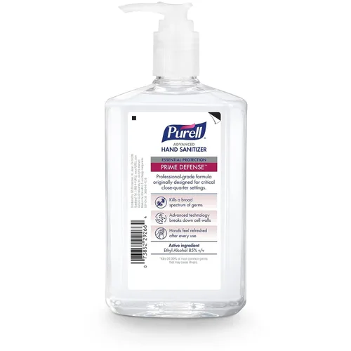 Vista 2 de Purell Prime Defense Advanced 3699-06-EC2 - Desinfectante de manos, protección esencial, botellas de bomba de 12 onzas líquidas (paquete de 4)