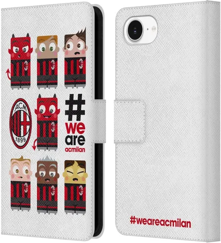 Vista 11 de Head Case Designs Officially Licensed AC Milan Dream Big Children Leather Wallet Case Compatible with Apple iPhone 11