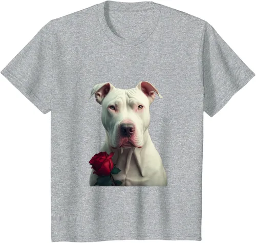 Vista 37 de Dogo Argentino Valentines Day Camiseta, Negro