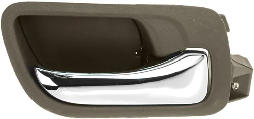 Vista 80 de TRQ Manija de puerta interior delantera izquierda cromada y negra para el lado del conductor compatible con Ford F-150 2012-2014