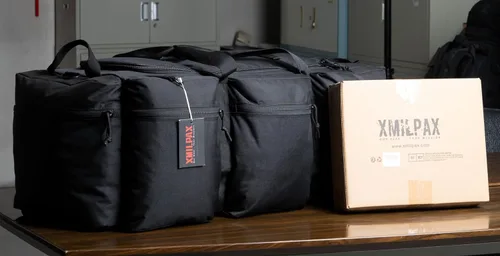 Vista 21 de Bolsa de lona militar grande de 100 L, bolsa de lona para despliegue, equipo deportivo, bolsa de equipaje de viaje con correas desmontables para AT