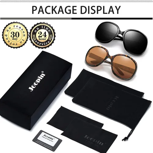 Vista 78 de Joopin Lentes de sol de gran tamaño para mujer, polarizados, grandes, para conducción, protección UV, grandes sombras