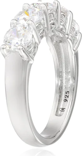 Vista 53 de Amazon Essentials Anillo de plata de ley de cinco piedras con circonita cúbica de corte redondo Infinite Elements (anteriormente colección Amazon)
