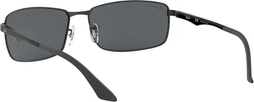 Vista 6 de Ray-Ban Gafas de sol rectangulares de metal RB3498 para hombre