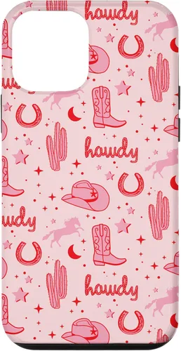 Vista 16 de Funda estética para iPhone 17, diseño de vaquera rosa pastel