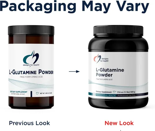 Vista 4 de Designs for Health L Glutamina en polvo – Suplemento de aminoácidos de 3000 mg para apoyar la recuperación muscular, digestiva, inmune + salud