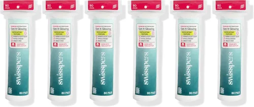 Vista 10 de Swisspers - Círculos exfoliantes premium de algodón – 80 unidades (paquete de 3) – 100% algodón puro, almohadillas de superficie de doble cara