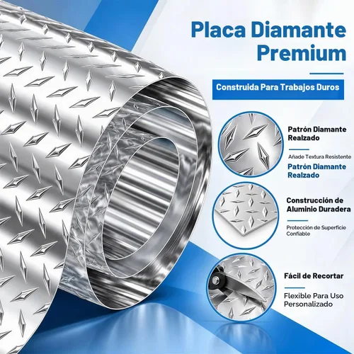 Vista 3 de Hoja de aluminio de placa de diamante - 3003-H22, 0.045 pulgadas de grosor