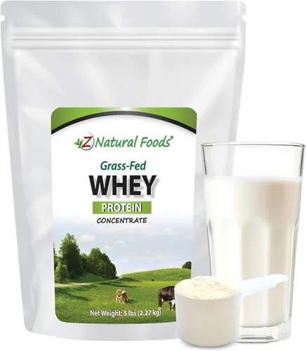 Vista 7 de Z Natural Foods Concentrado de proteína de suero alimentado con pasto - Polvo de proteína de suero limpio de Nueva Zelanda - Proteína de suero pura