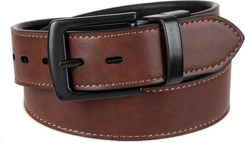 Vista 3 de Levi's Cinturón para niños grandes, cinturón reversible dos en uno informal apto para la escuela