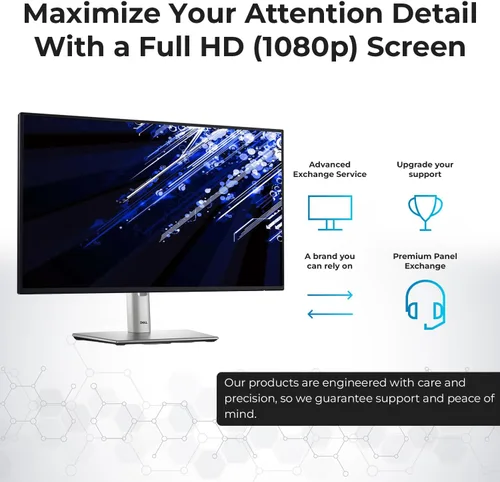 Vista 12 de P2425H - Monitor de computadora de 24 pulgadas, pantalla IPS 16:9 con soporte, 100 Hz Full HD, 1920 x 1080 con cable de alimentación, DisplayPort