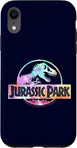 Vista 24 de Funda con logotipo para iPhone 16 Jurassic Park Tie Dye Fill