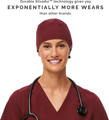 Vista 5 de FIGS Gorra médica unisex moderna y clásica, forro supersuave, ligera, transpirable, antideslizante