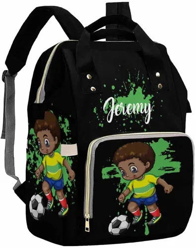 Vista 17 de Artsadd Bolsa de pañales con nombre personalizado para bebé, mochila para mamá y papá, pattern 01, Mochilas Daypack