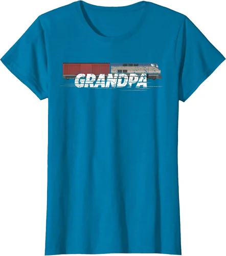 Vista 94 de RC Model Train Shirt Grandpa Train Boxcar HO Scale T-Shirt Negro