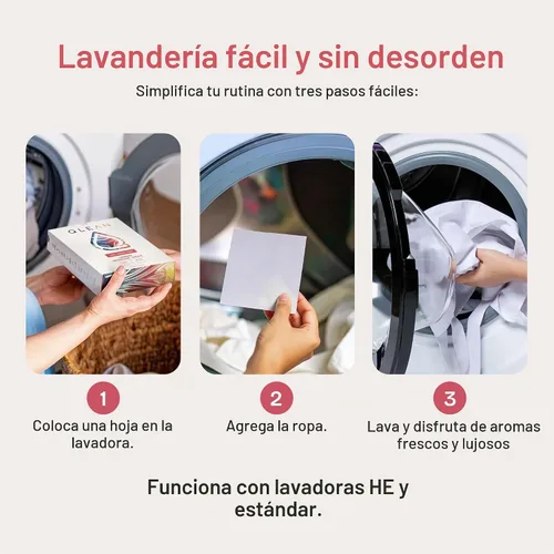 Vista 2 de QLEAN Hojas de detergente para ropa Sweet Summer (10 cargas) – Paquete de viaje tiras de lavandería biodegradables a base de plantas, aptas