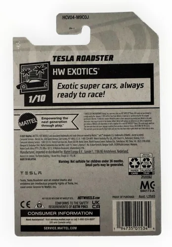 Vista 2 de Hot Wheels Tesla Roadster