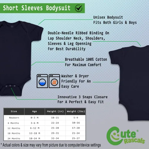 Vista 2 de Body de bebé personalizado Futuro Anime Nerd Humor divertido Algodón Niño y Niña Ropa