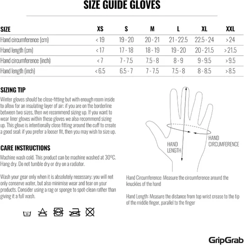 Vista 6 de GripGrab Guantes de bicicleta acolchados de gel para primavera y otoño, resistentes al viento, guantes de ciclismo térmicos para clima frío, guantes