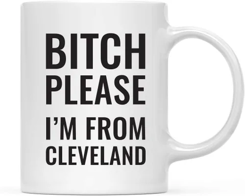 Vista 90 de Andaz Press Taza de café de 11 onzas, regalo de broma, Bitch Please I'm from Alabama, paquete de 1, incluye caja de regalo, divertidas ideas