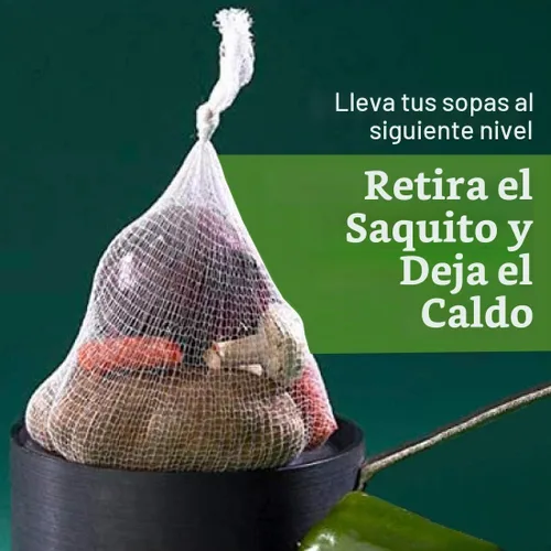 Vista 7 de Regency Wraps Calcetines de sopa, paquete de 3 unidades de 24 pulgadas, bolsas de malla 100% algodón; para caldos transparentes, deliciosas sopas