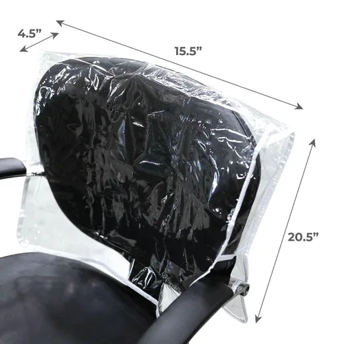 Vista 7 de ForPro Professional Collection Funda cuadrada de alta calidad, se adapta a la mayoría de sillas de salón estándar, funda de silla de vinilo