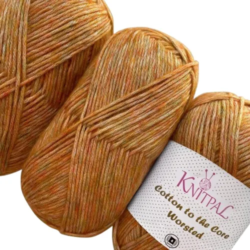 Vista 13 de Hilo de estambre de algodón puro para crochet de Cotton to The Core, paquete de 3 (598,6 metros / 300 g), patrones gratis, apto para principiantes