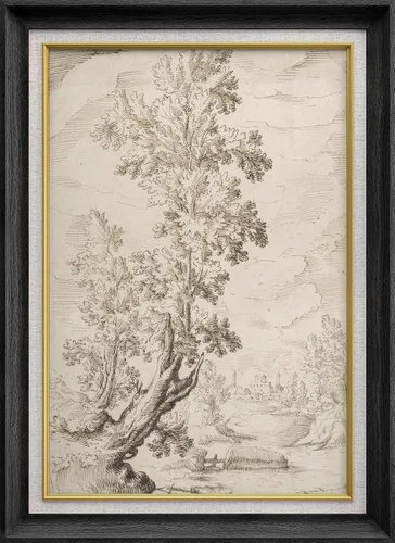 Vista 40 de SIGNWIN Arte de marco de alta calidad, elegante, vintage, ilustraciones de dibujo de árbol, arte fino, arte tradicional icónico para sala de estar