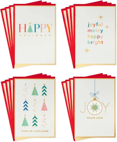 Vista 7 de Hallmark - Tarjetas de Navidad (6 tarjetas con sobres) Papá Noel conduciendo un auto rojo