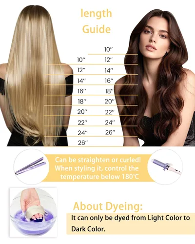 Vista 16 de 【Descuento】Hetto - Extensiones de cabello con cinta adhesiva, 40g, extensiones de cabello humano, color rubio ceniza oscuro degradado a rubio medio