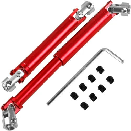 Vista 7 de ShareGoo - Eje de transmisión de automóvil a control remoto de aleación de aluminio de 4.055-5.827 in, junta universal CVD, compatible con Axial
