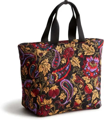 Vista 5 de Vera Bradley Women's Premium Cotton Lunch Tote Bag Colorido ramo.