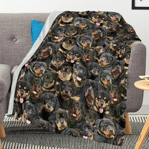 Vista 27 de Airedale - Manta de regalo para perro, linda manta de franela estampada para cama, sofá, sofá