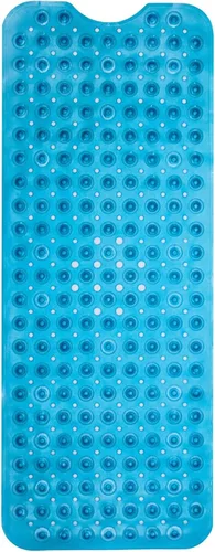 Vista 17 de ENKOSI Tapete de baño antideslizante, extra largo de 40 x 16 pulgadas, tapete antideslizante grande para bañera y ducha con ventosas y agujeros