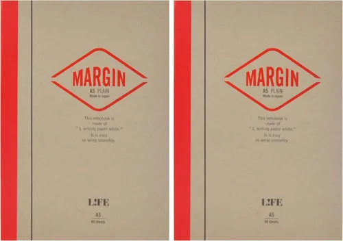 Vista 7 de Life, MARGIN N711 - Cuaderno de notas A5, rojo
