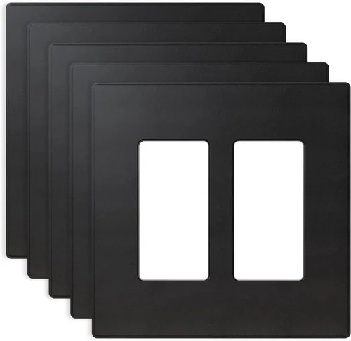 Vista 38 de ELEGRP Placas decorativas de pared sin tornillos, de tamaño mediano, cubierta termoplástica irrompible para interruptor de salida de receptáculo