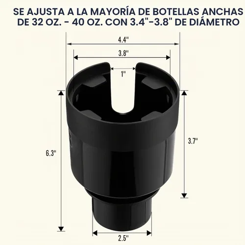 Vista 5 de SEVEN SPARTA Paquete de 2 soportes expansores de portavasos para automóvil, base ajustable, compatible con Yeti de 20/26/30 onzas, Hydro Flasks