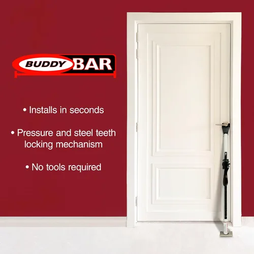 Vista 8 de Buddybar Door Jammer - Barra de Seguridad para Puerta en Casa