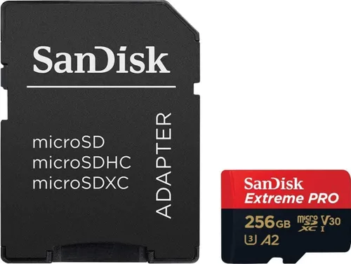 Vista 3 de SanDisk Extreme Pro Tarjeta de memoria Micro SDXC UHS-I U3 A2 V30 (256GB)