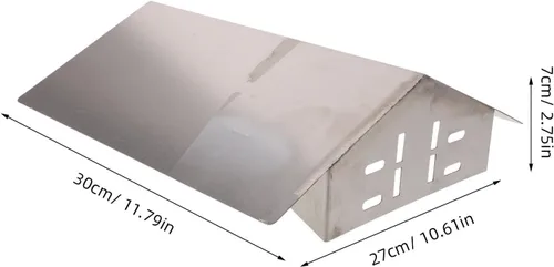 Vista 2 de Stainless Steel Security Camera Cover Rainproof Protective Roof for Outdoor Video Recorder with Sun Rain Shield Blocks Dust and Snow for Camera