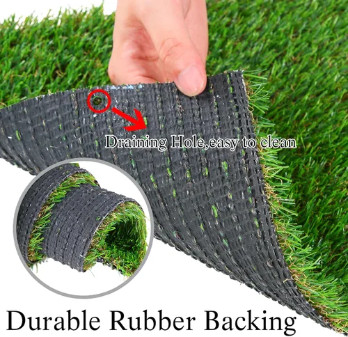 Vista 8 de GLOBREEN Manteles individuales de mesa de césped artificial para decoración de fiesta de golf de Pascua, manteles de mesa de césped artificial verde
